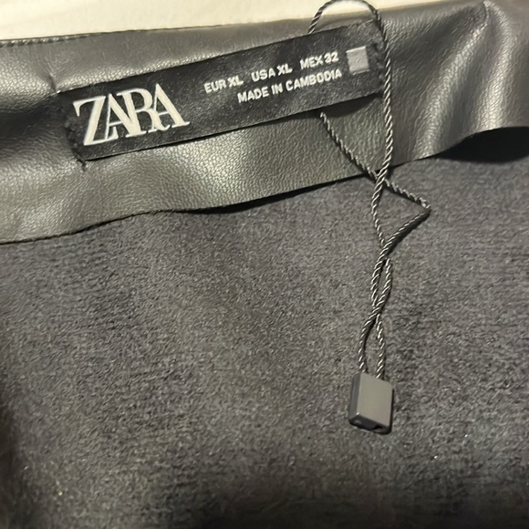 Zara Faux Leather Midi Skirt - Picture 4 of 7